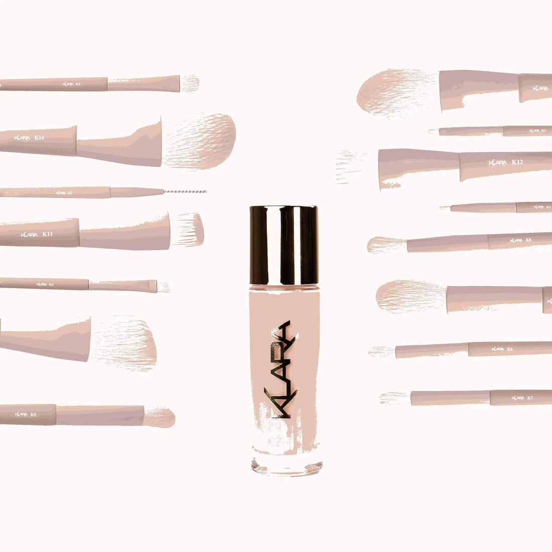 Lux Brush Set (Free Veil Up Foundation) - Klara Cosmetics