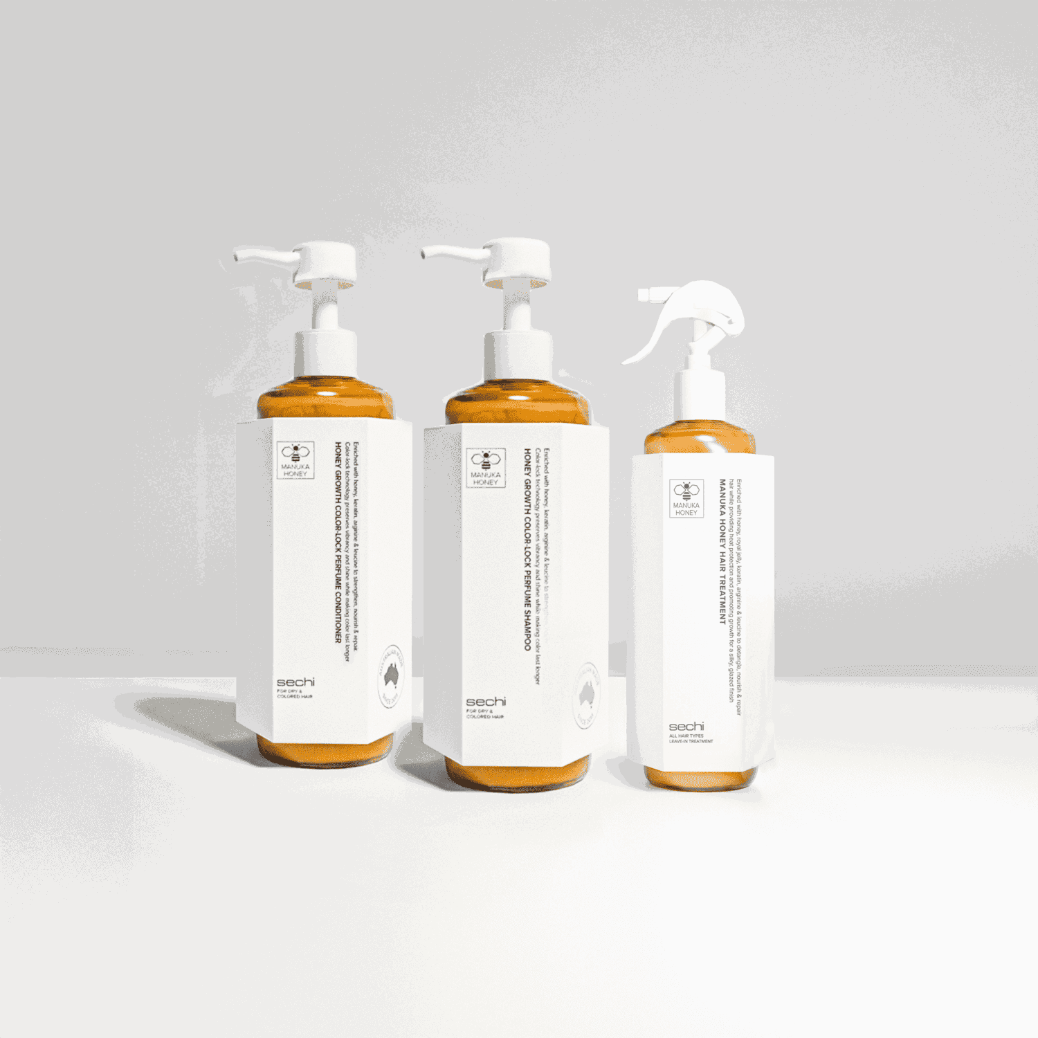 Sechi Honey Colour Lock Growth Bare Minimum Trio