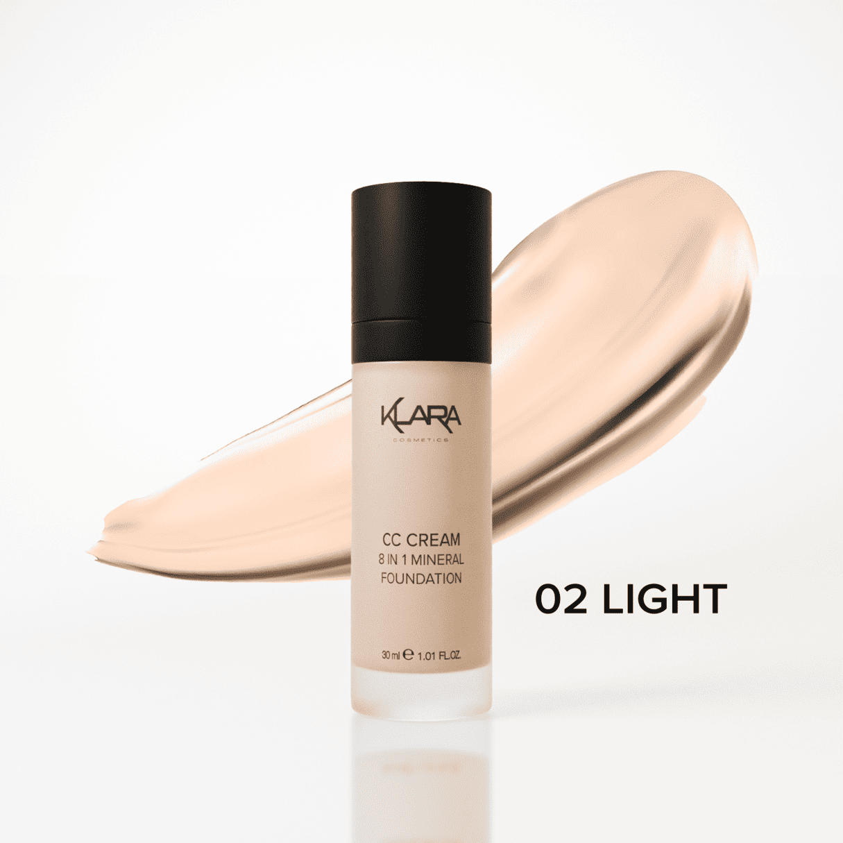 CC Cream 8 in 1 Mineral Foundation - Klara Cosmetics