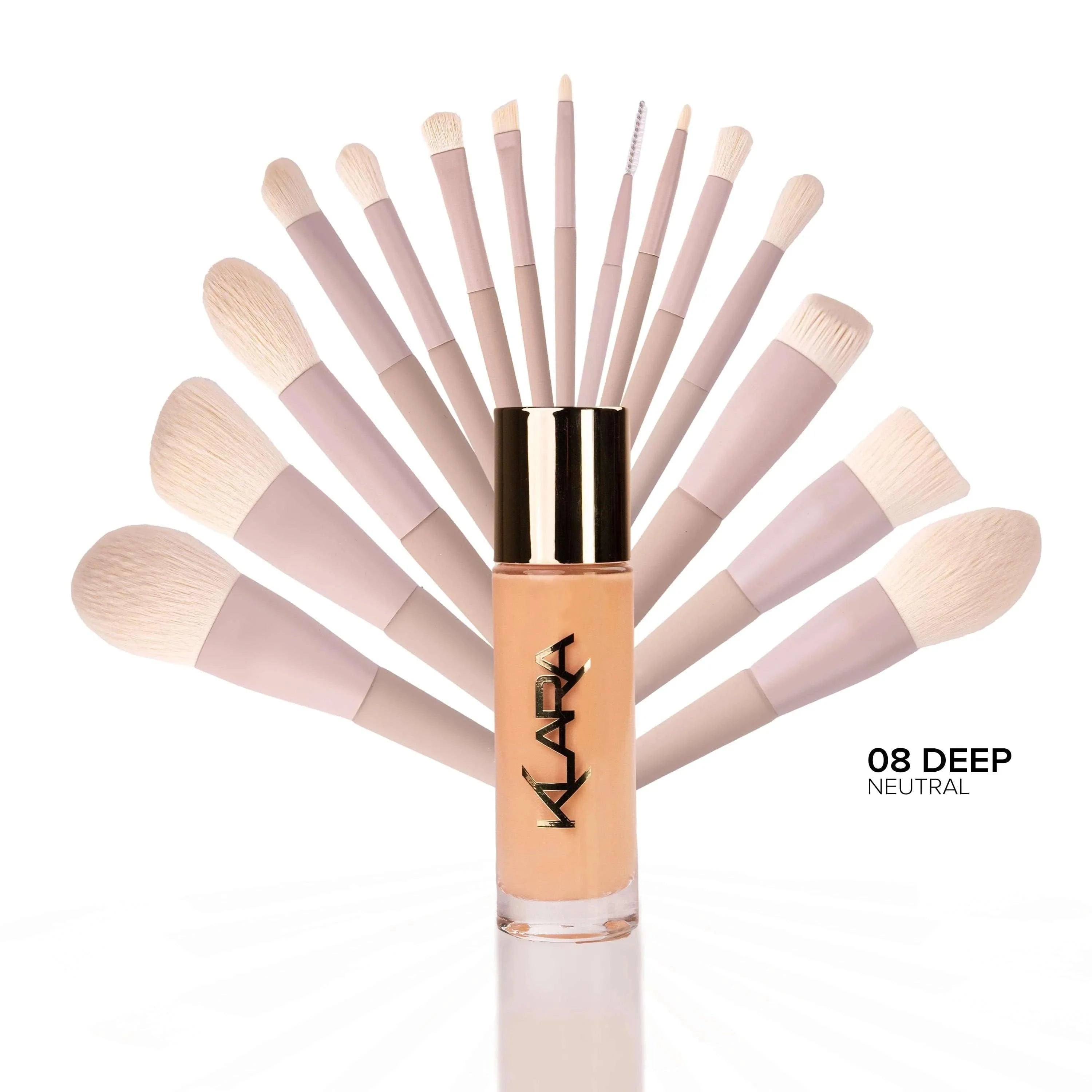 Lux Brush Set (Free Veil Up Foundation) - Klara Cosmetics