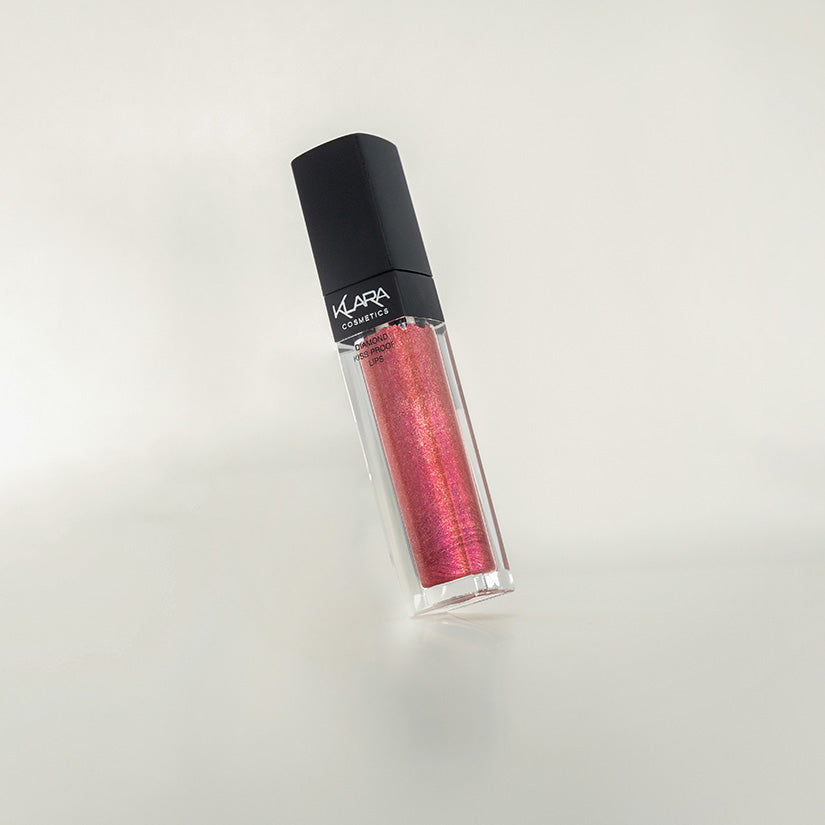 Diamond Kiss Proof Lipstick | Metallic Shimmer Sculpting - Klara Cosmetics