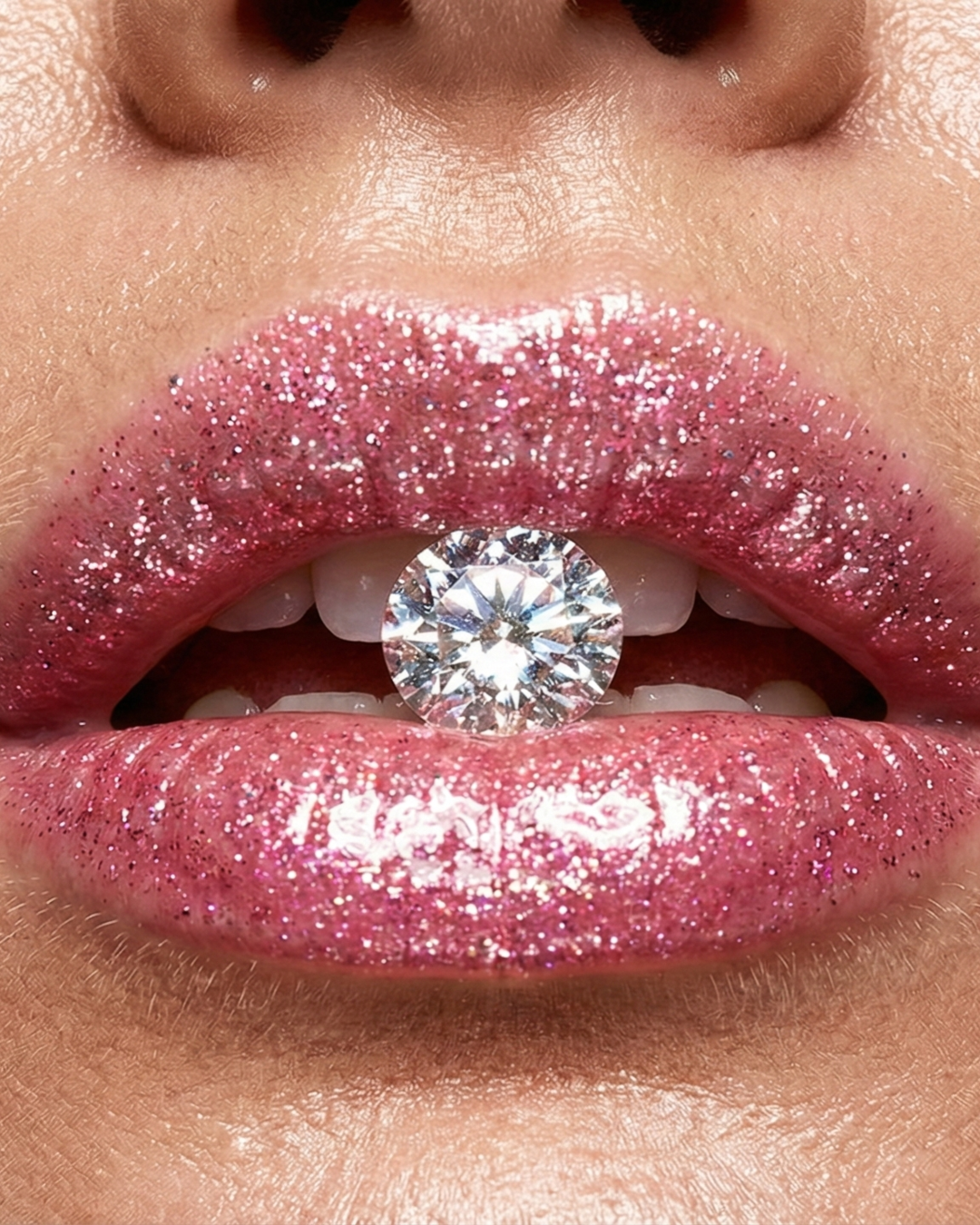 Diamond Kiss Proof Lipstick | Metallic Shimmer Sculpting