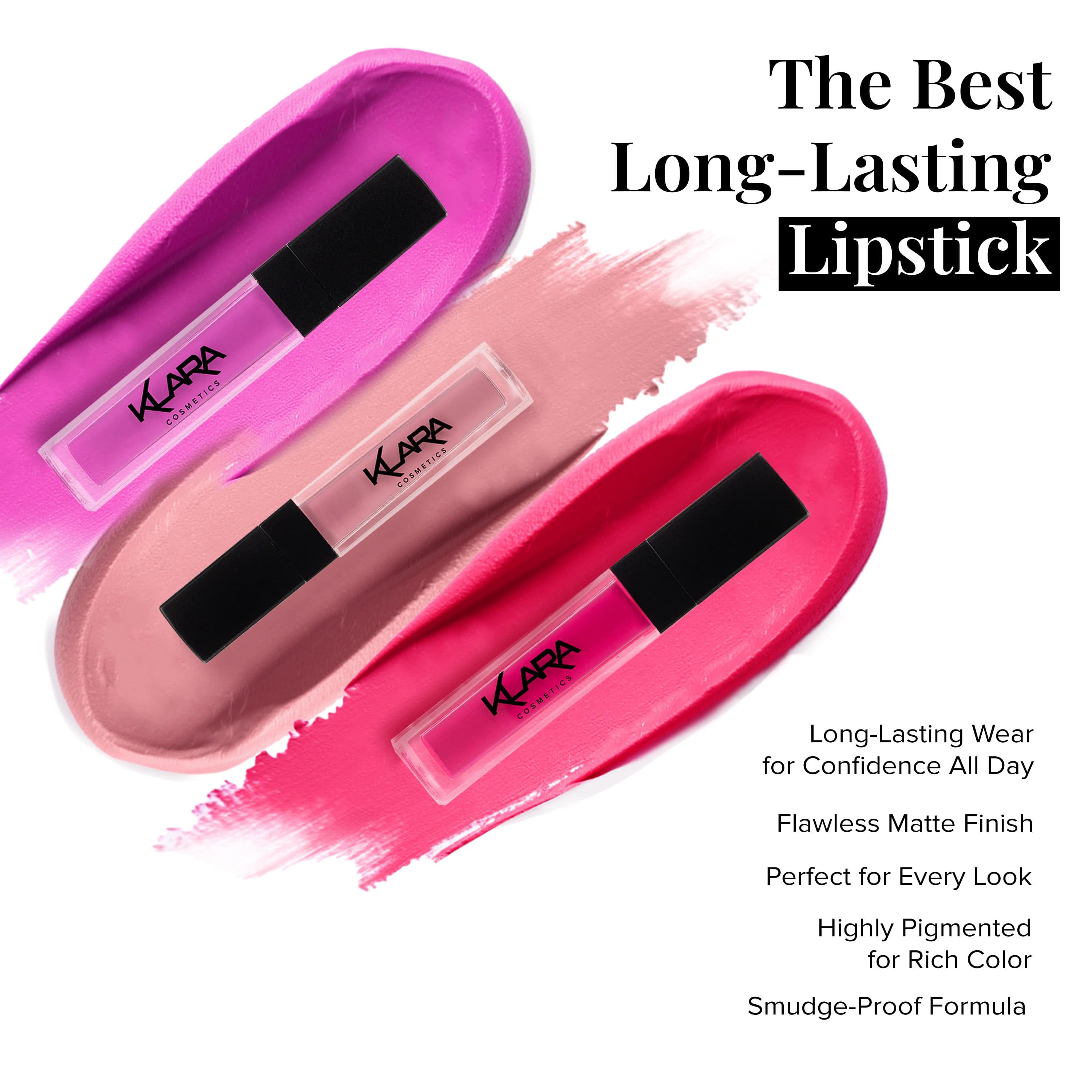 Kiss Proof Lipstick | Liquid Matte Lipstick - Klara Cosmetics