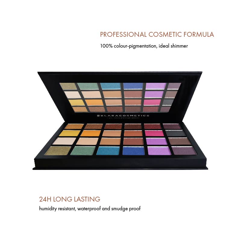 24 Shade Eyeshadow Palette - Marrakech - Klara Cosmetics