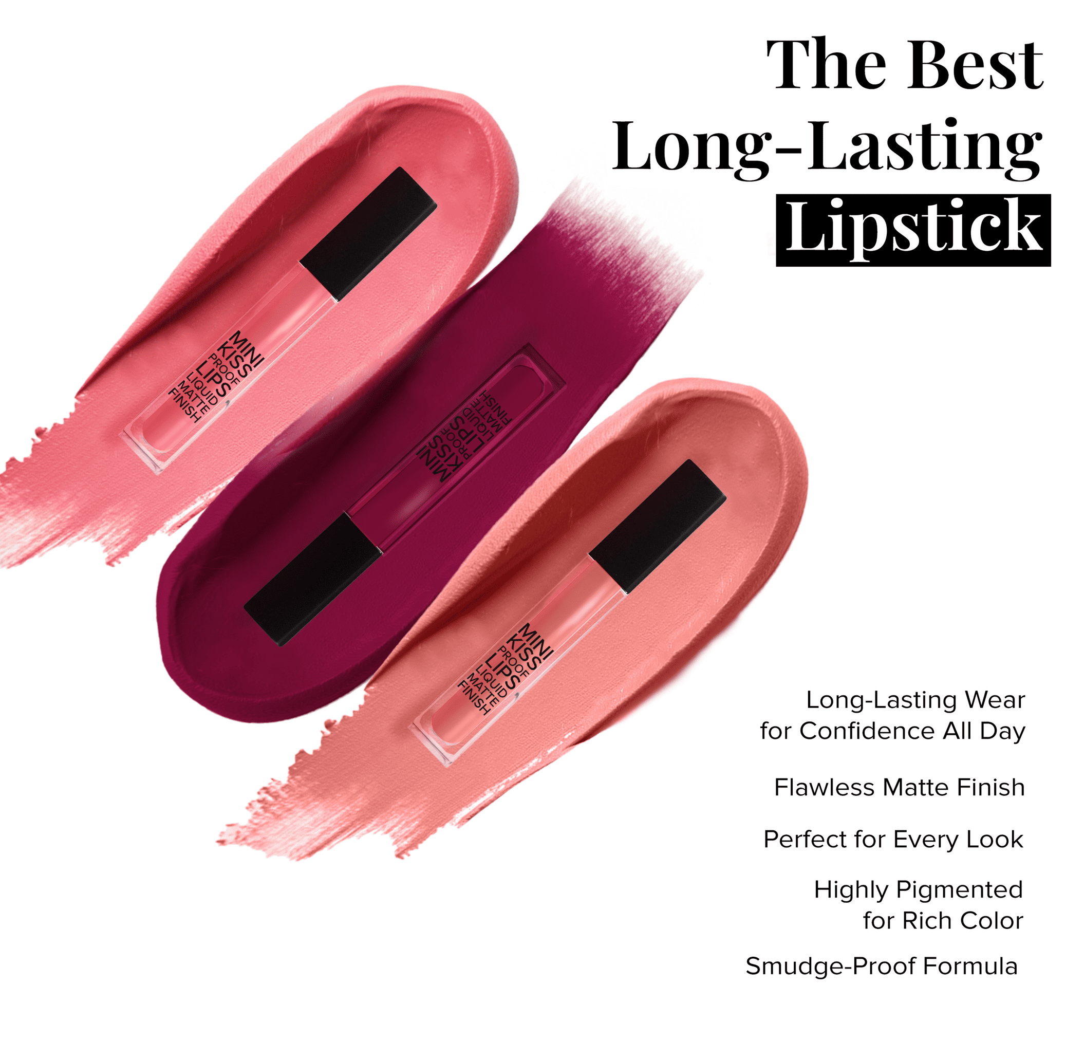 Kiss Proof Mini Lipsticks | Klara Cosmetics - Klara Cosmetics