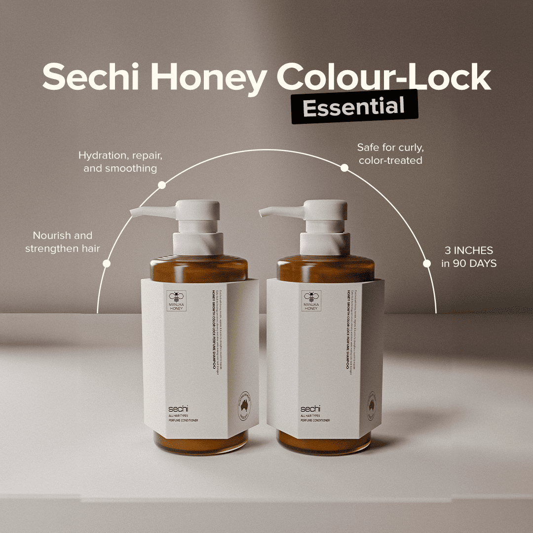 Sechi Honey Growth Color Lock Shampoo & Conditioner Set