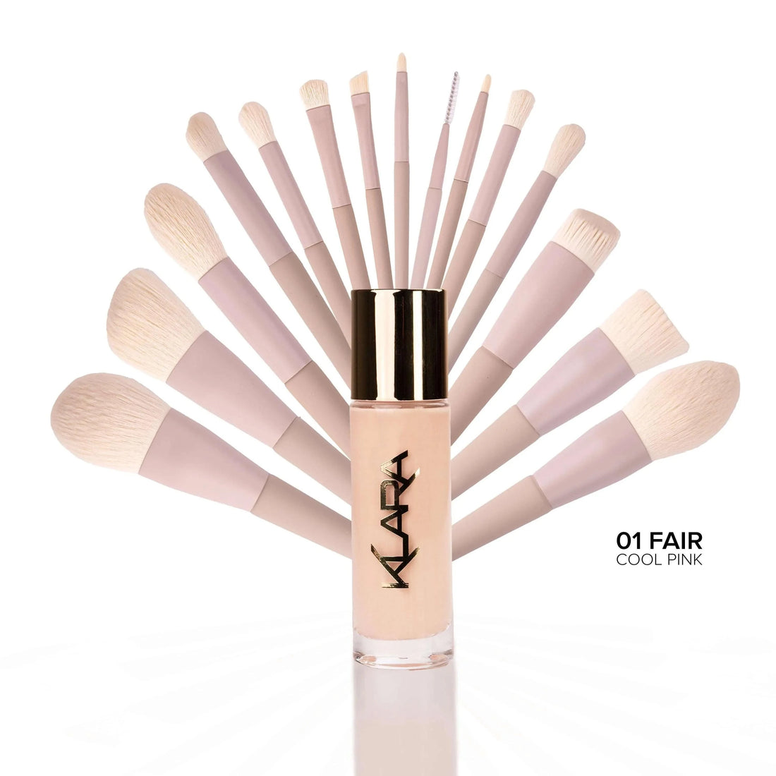 Lux Brush Set (Free Veil Up Foundation) - Klara Cosmetics