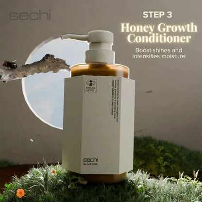 Sechi Honey Color Lock Growth Bare Minimum Trio