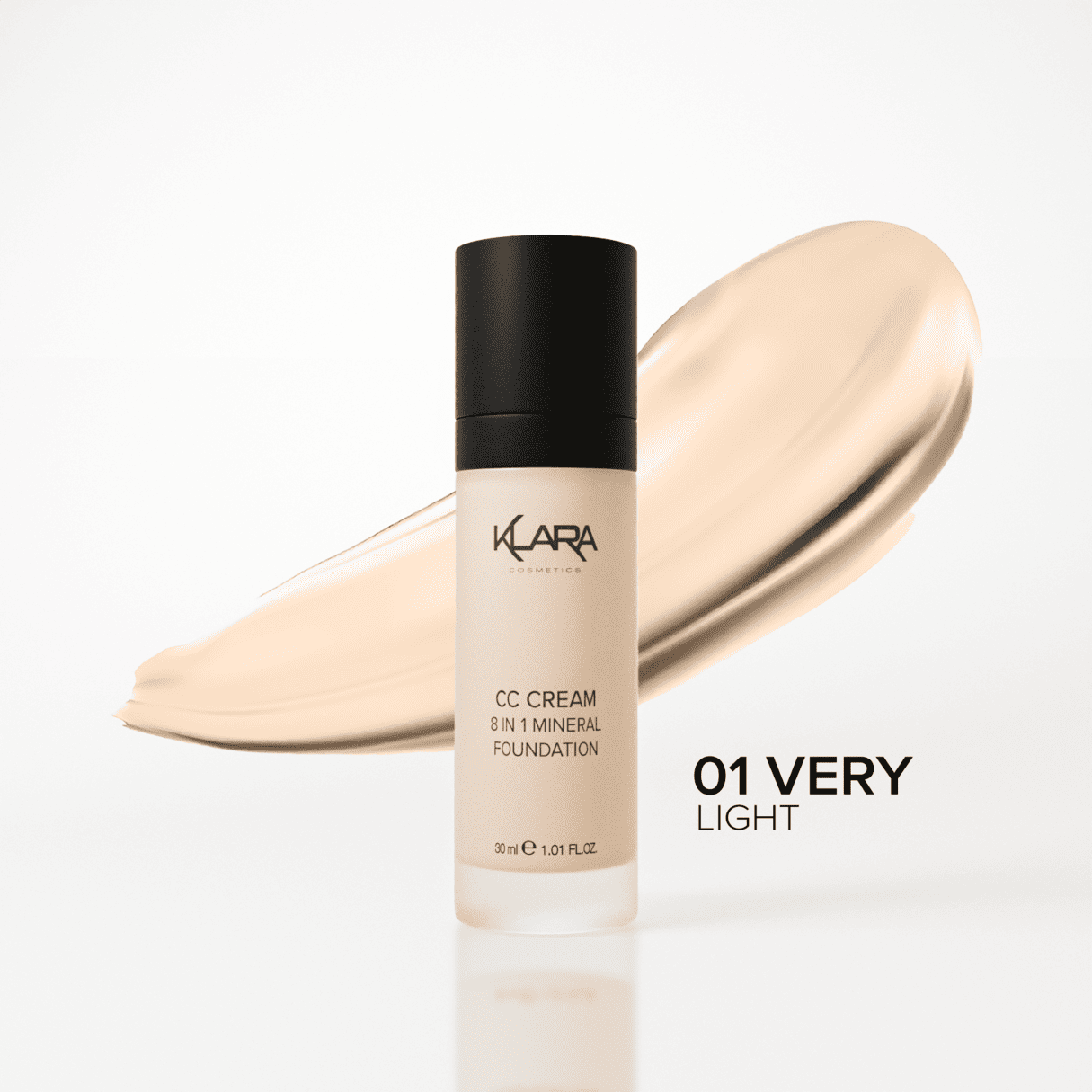 CC Cream 8 in 1 Mineral Foundation - Klara Cosmetics