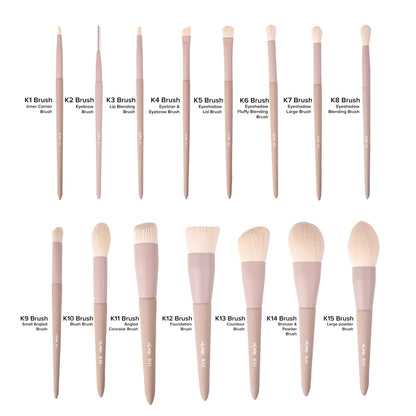 Lux Brush Set (Free Veil Up Foundation) - Klara Cosmetics