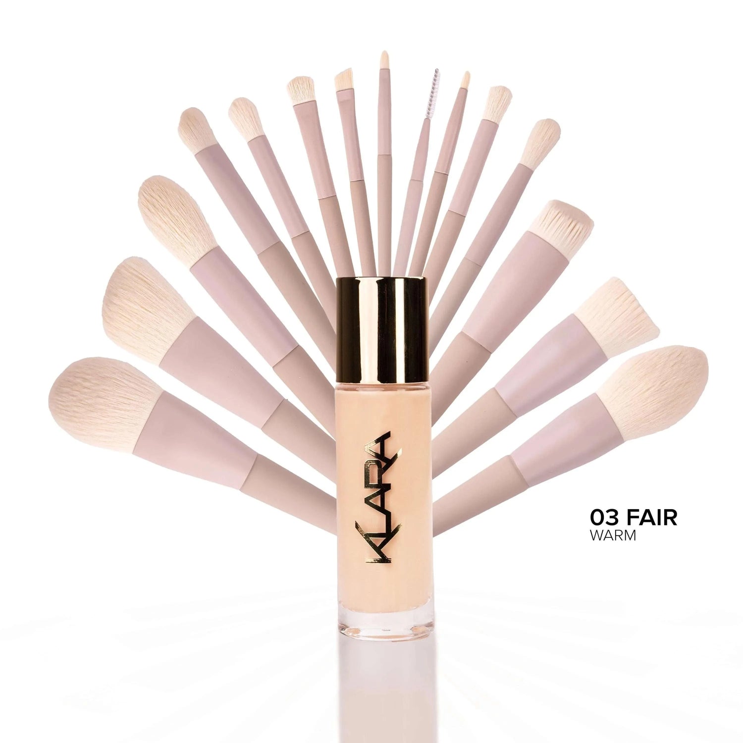 Lux Brush Set (Free Veil Up Foundation) - Klara Cosmetics
