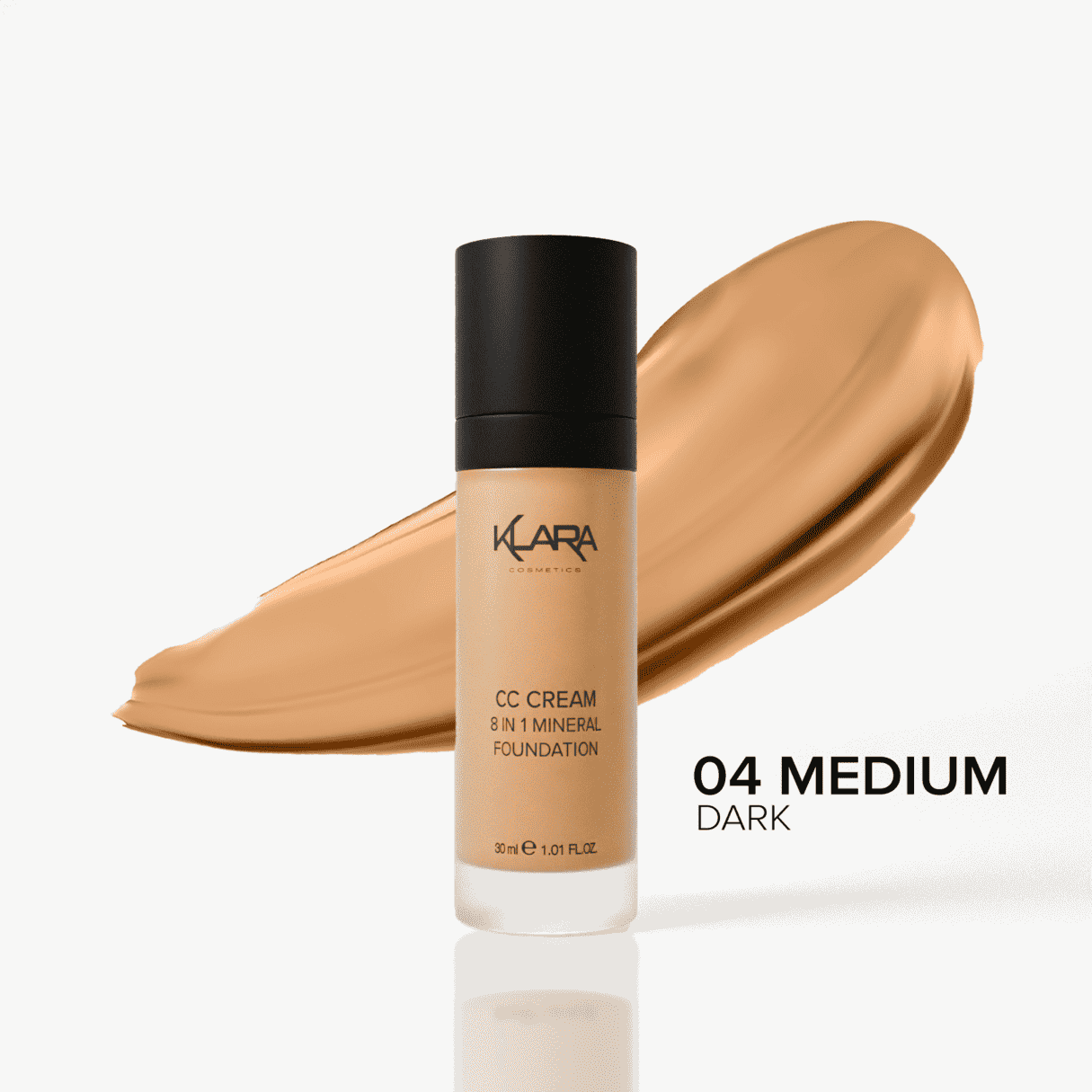 CC Cream 8 in 1 Mineral Foundation - Klara Cosmetics