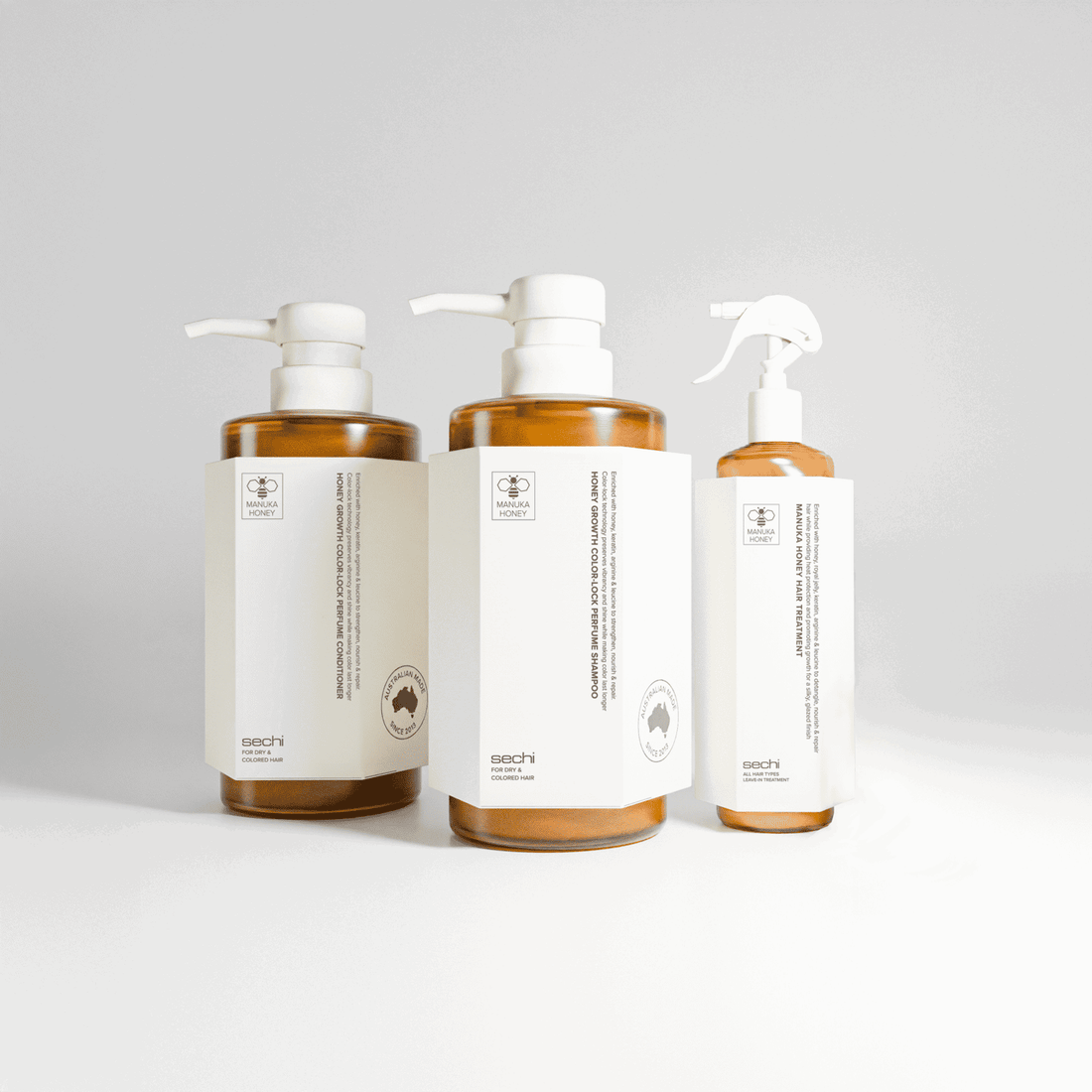 Sechi Honey Colour Lock Growth Bare Minimum Trio