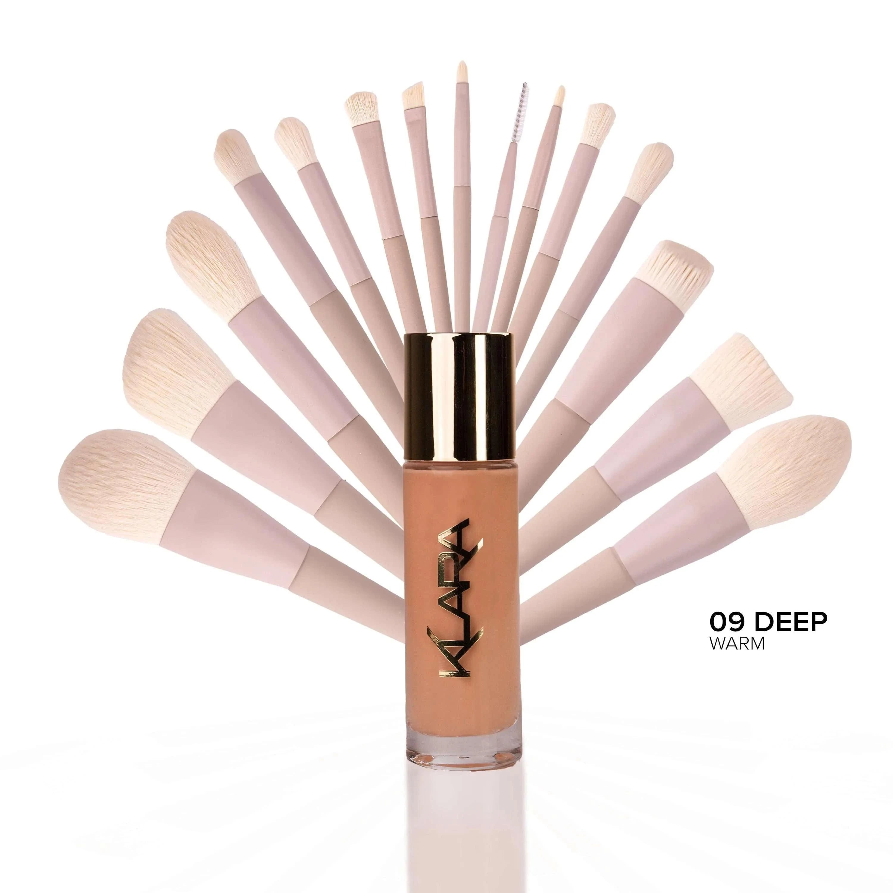 Lux Brush Set (Free Veil Up Foundation) - Klara Cosmetics