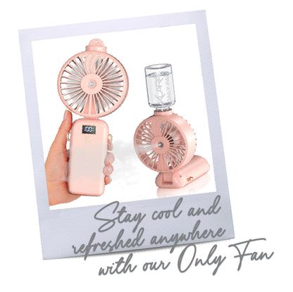 Only Fan , Skin Care ,Makeup &amp; Prime Setting Fan With Setting Spray - Klara Cosmetics