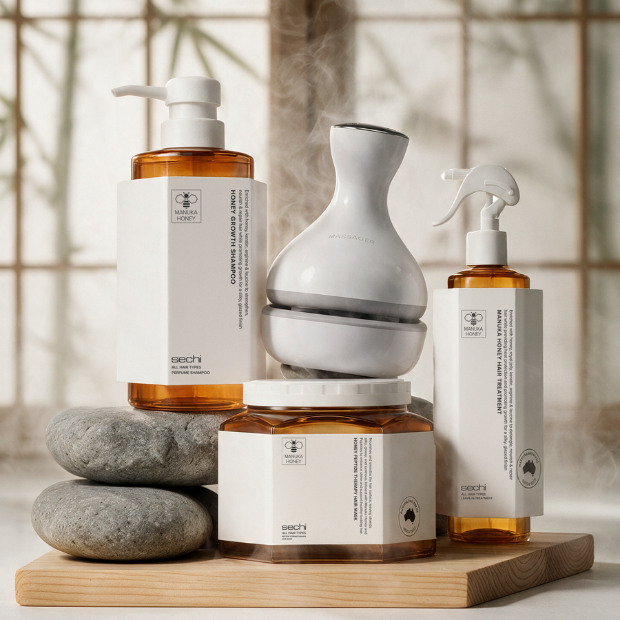 Sechi Japanese Head Spa – Scalp & Hair Growth Stimulation with Royal Jelly