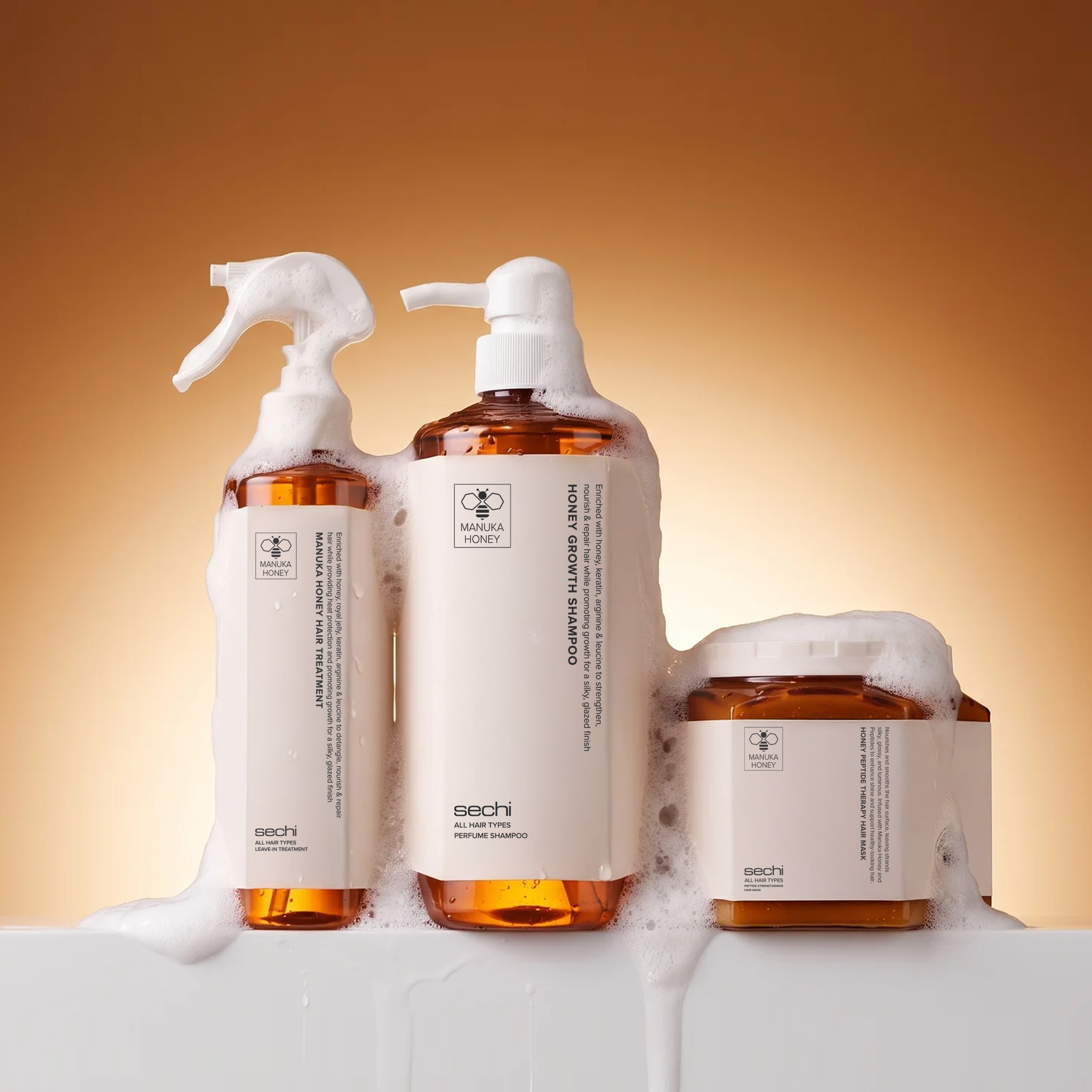 Sechi Honey Peptide Therapy Hair Care — 3 Pcs Set
