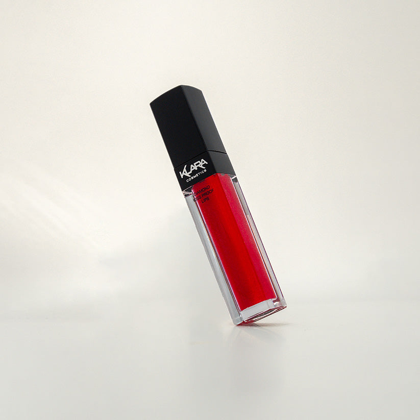 Diamond Kiss Proof Lipstick | Metallic Shimmer Sculpting - Klara Cosmetics