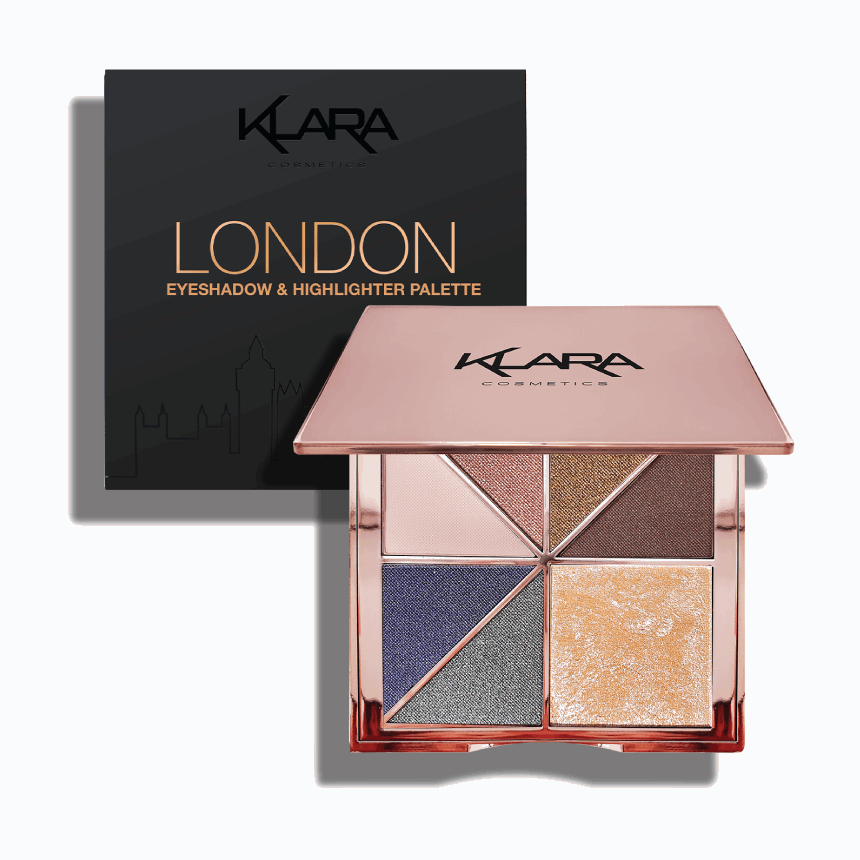London - Fashion Victim Collection Eyeshadow Highlighter Palette - Klara Cosmetics
