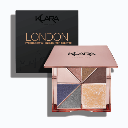London - Fashion Victim Collection Eyeshadow Highlighter Palette - Klara Cosmetics