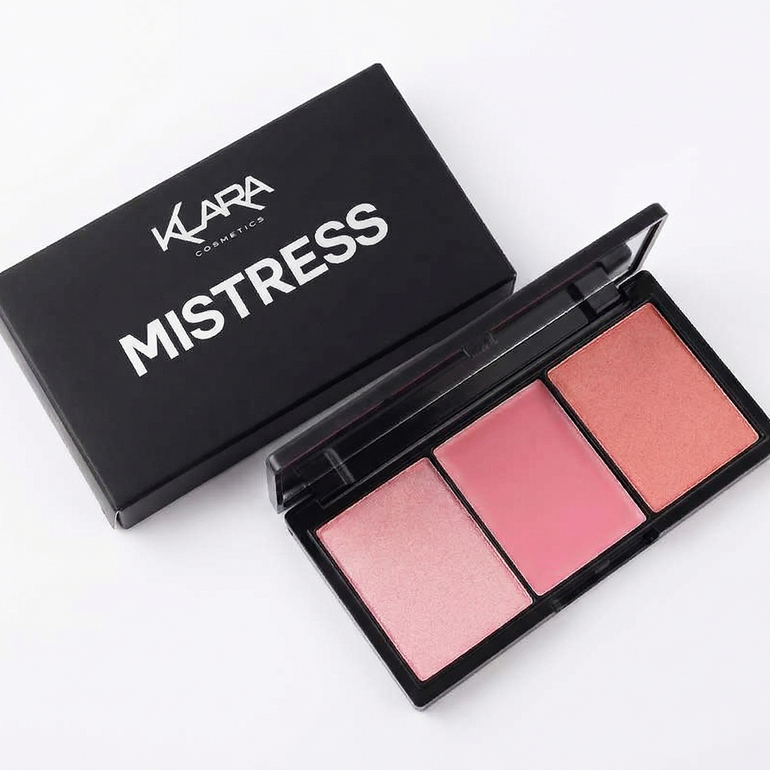 Mistress - 3 Shade Contour Blush Highlight Eyeshadow Palette