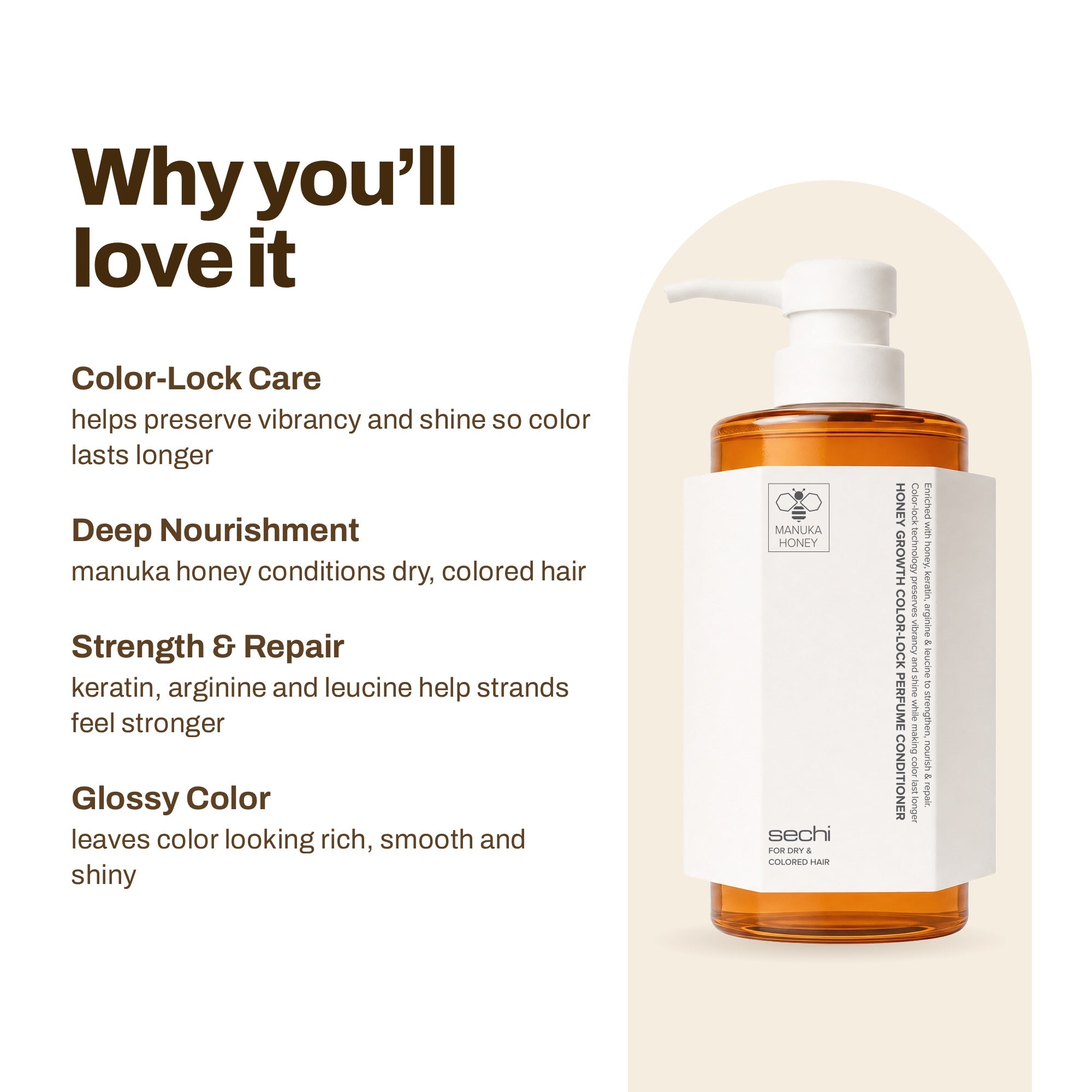 Sechi Honey Growth Color Lock Conditioner