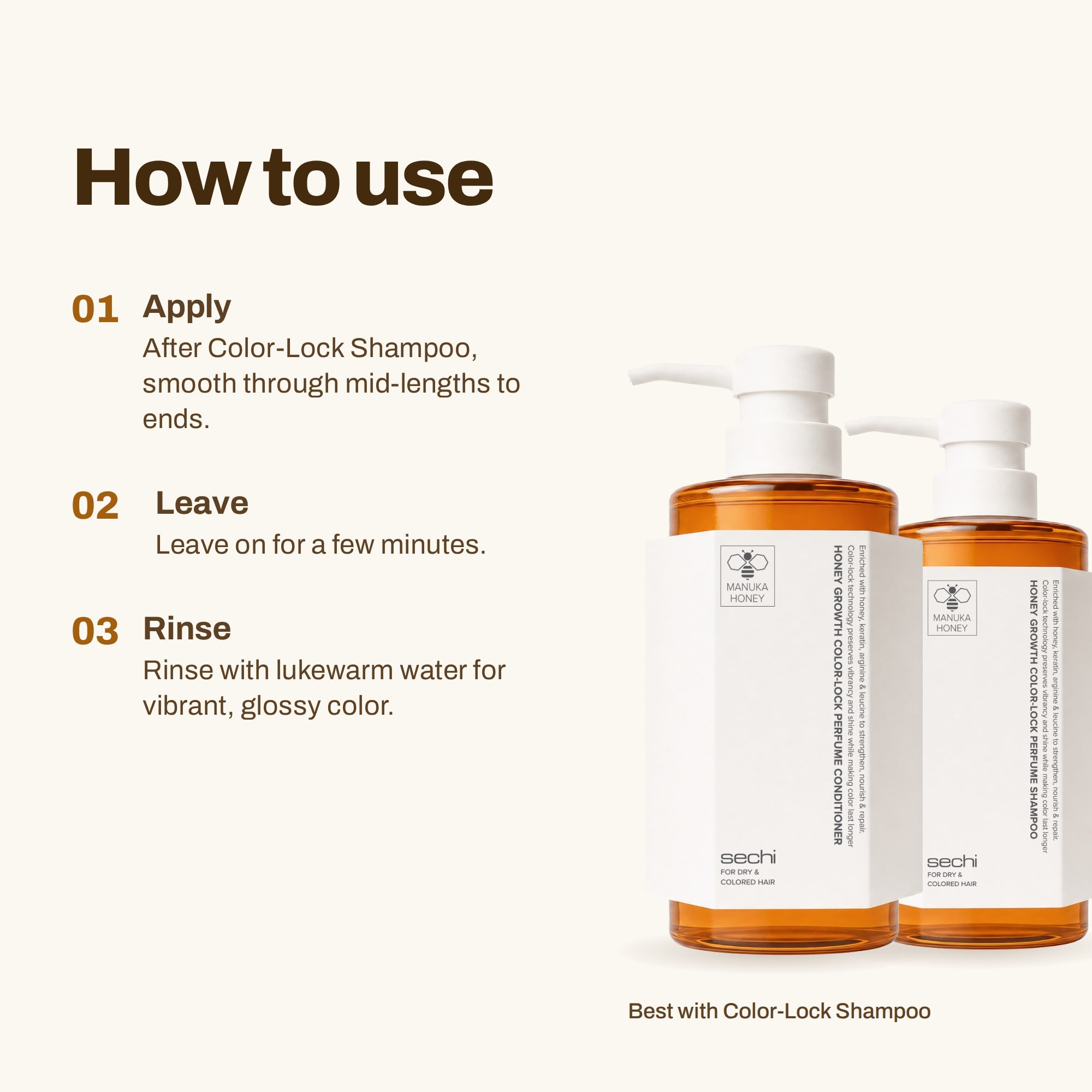 Sechi Honey Growth Color Lock Conditioner