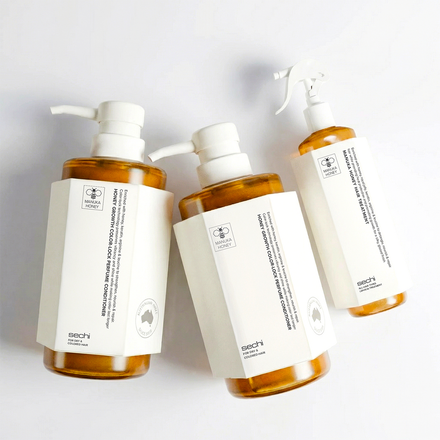 Sechi Honey Color Lock Growth Bare Minimum Trio