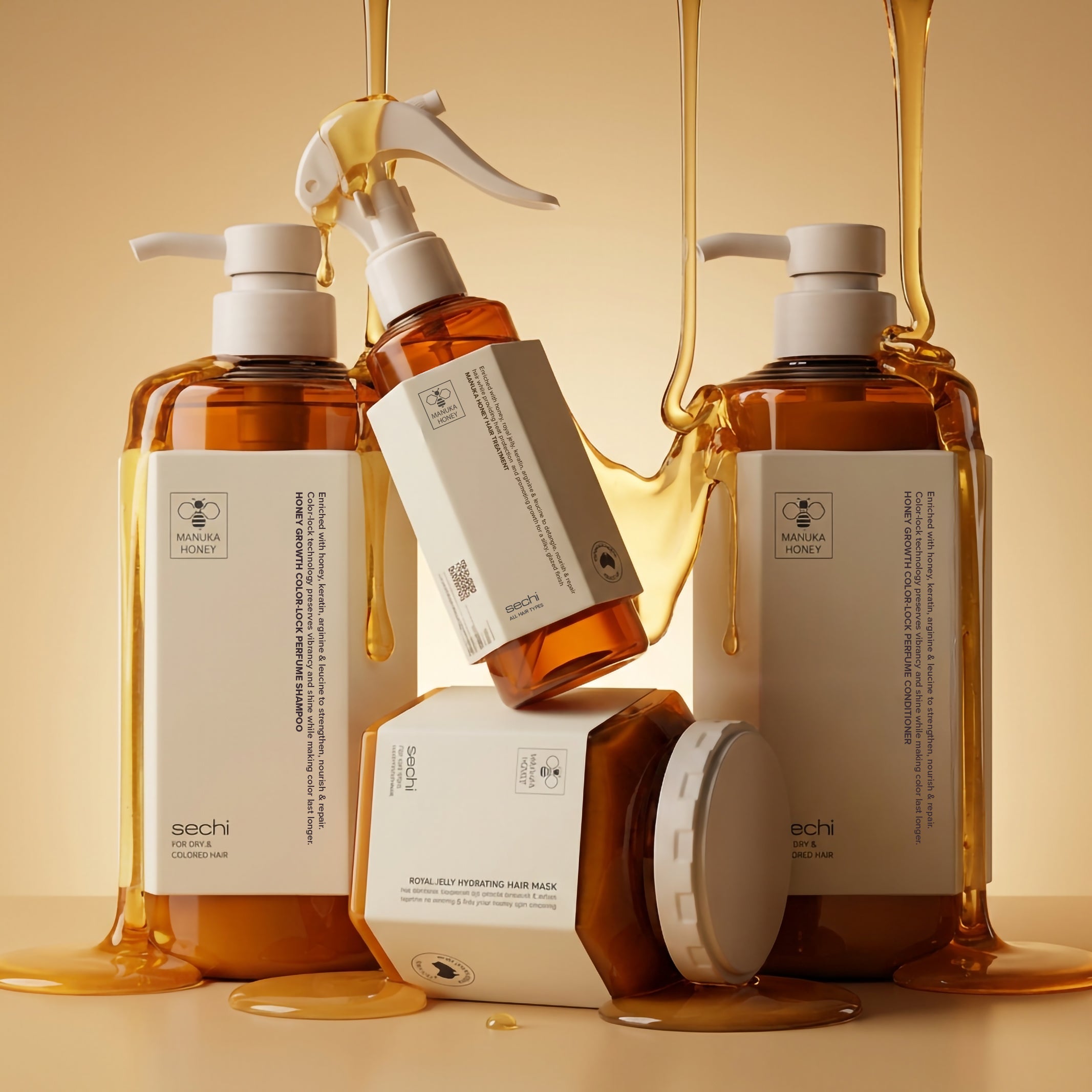 Sechi Ultimate Honey Color Lock Growth Set