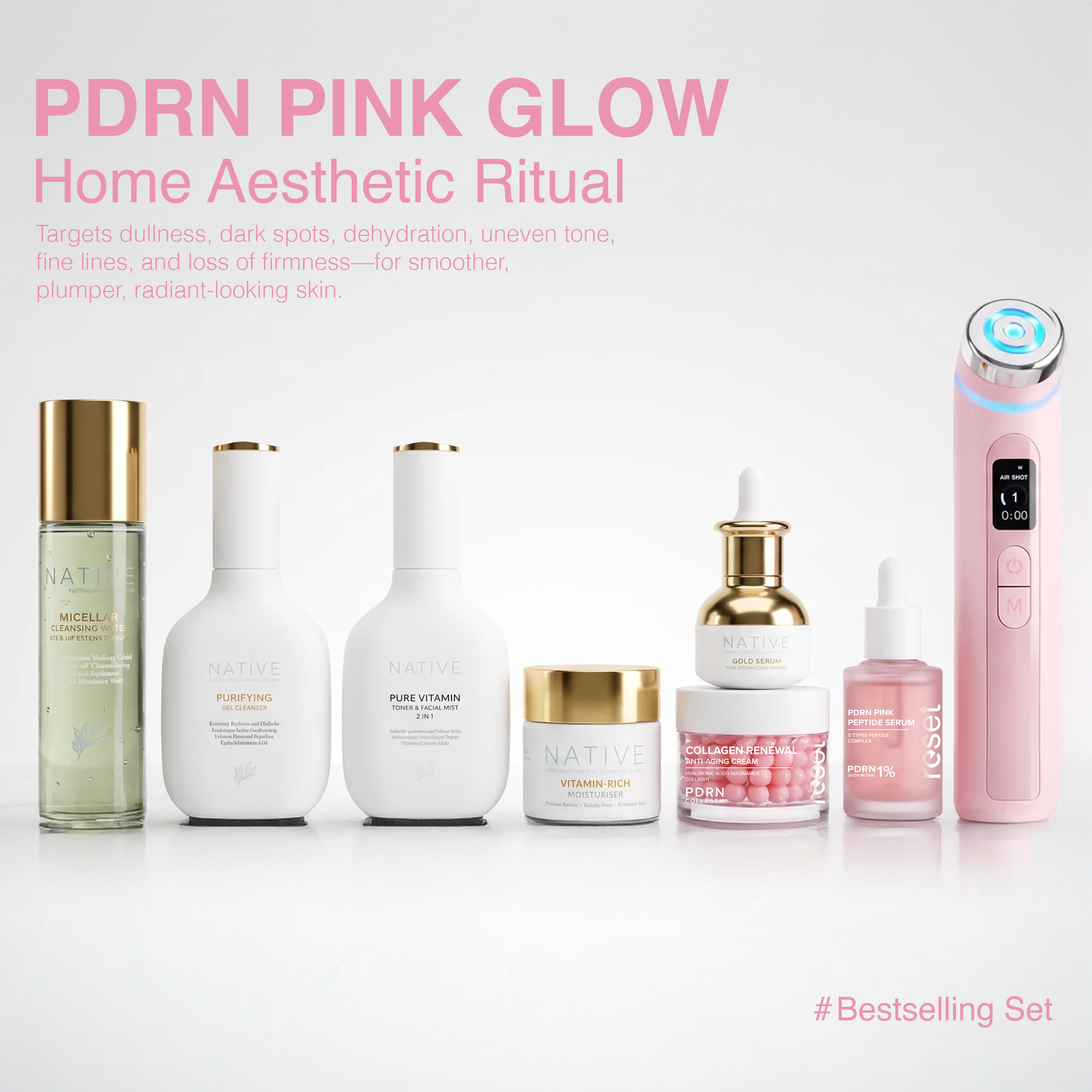 PDRN Pink Glow Boost Home Aesthetic Full Set