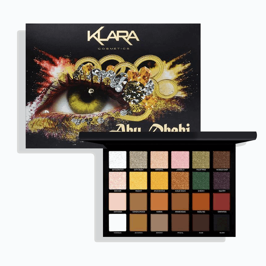 24 Eyeshadow Palette - Abu Dhabi - Klara Cosmetics