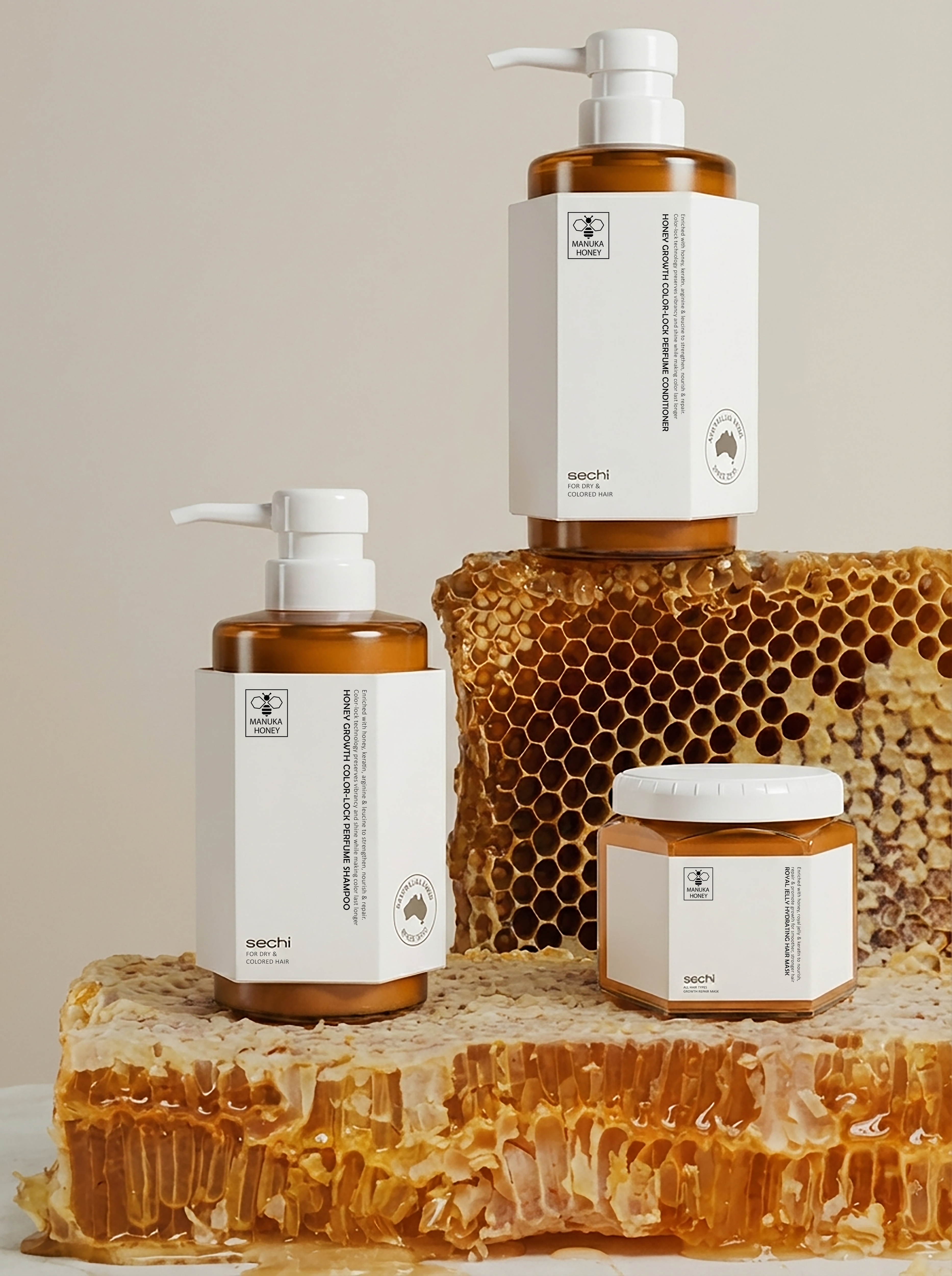 Sechi Honey Color Lock Deep Nourish Set