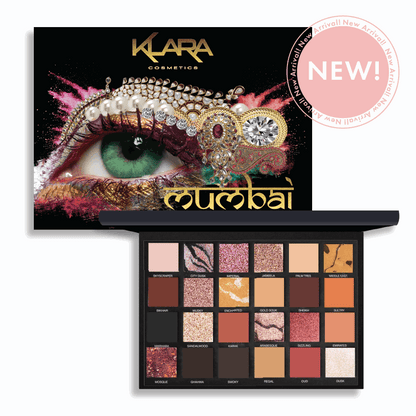 24 SHADE EYESHADOW PALETTE - MUMBAI - Klara Cosmetics