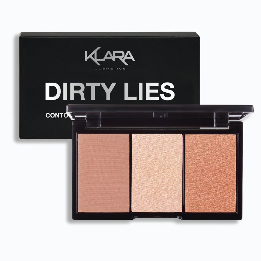 Dirty Lies  - Contour, Bronzer, Highlighter - Klara Cosmetics