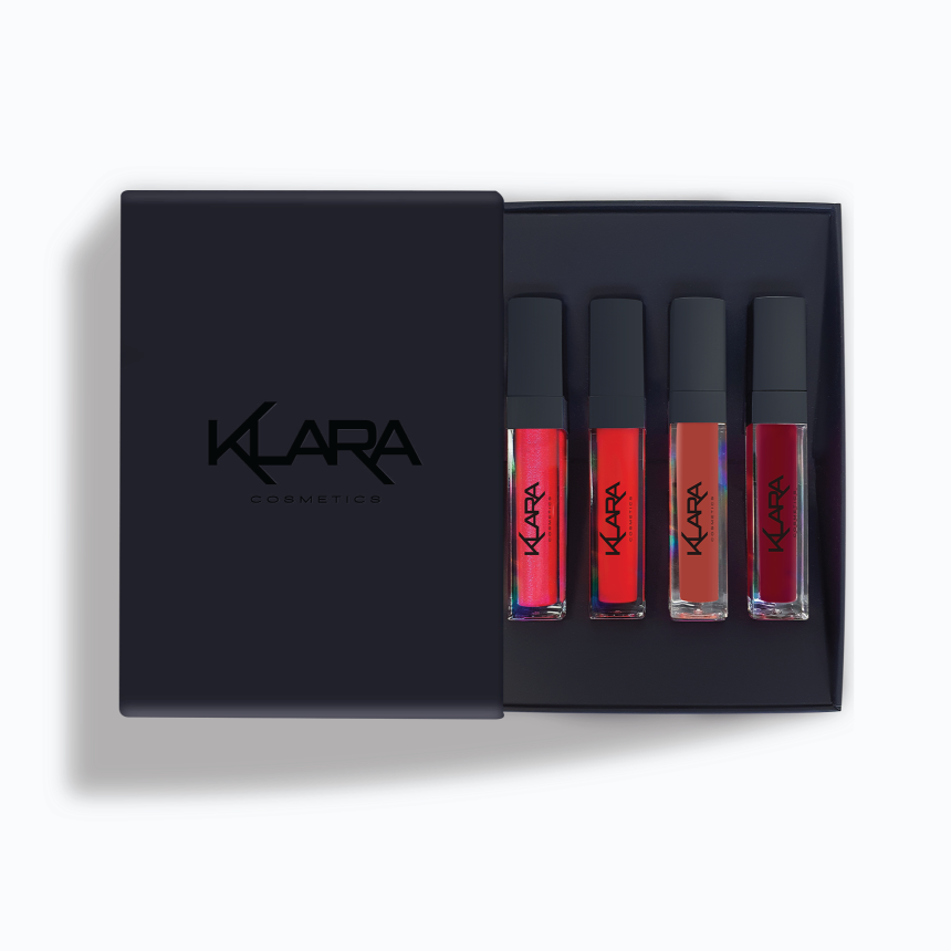 Kiss Proof Matte Liquid Lipstick Quads - Klara Cosmetics