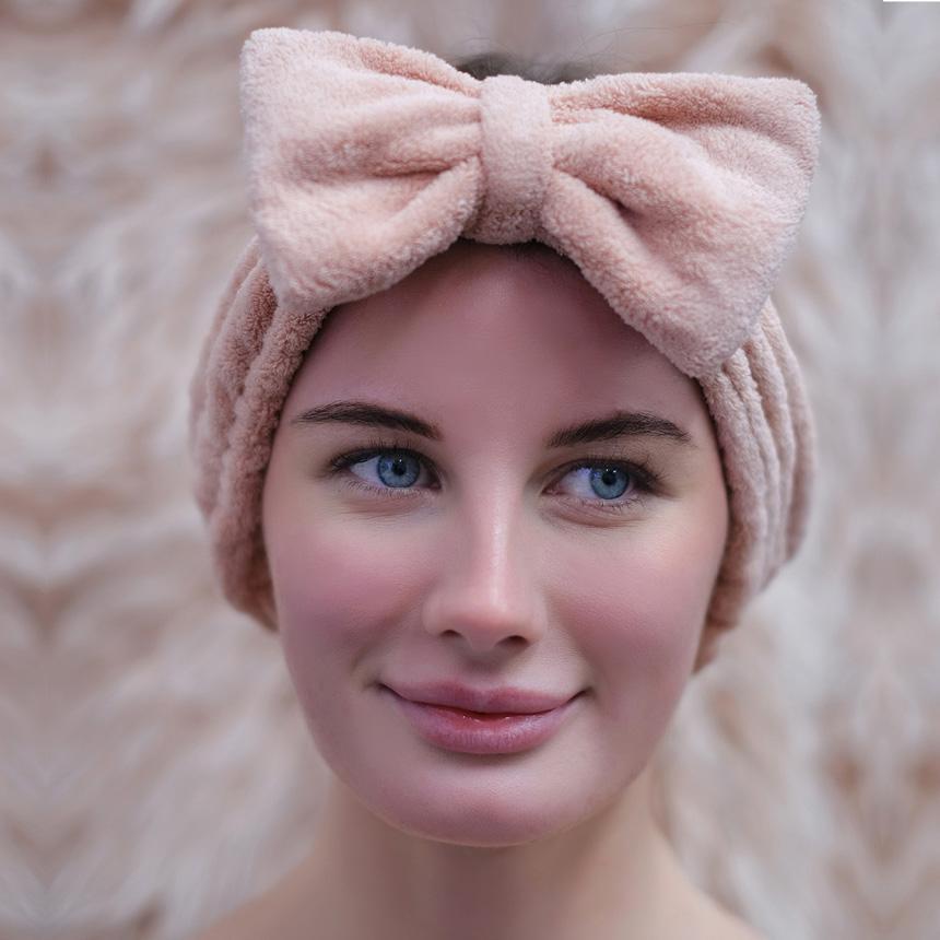 Fluffy Bow Makeup Headband Mint, Beauty