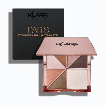 Paris - Fashion Victim Collection Eyeshadow Highlighter Palette - Klara Cosmetics
