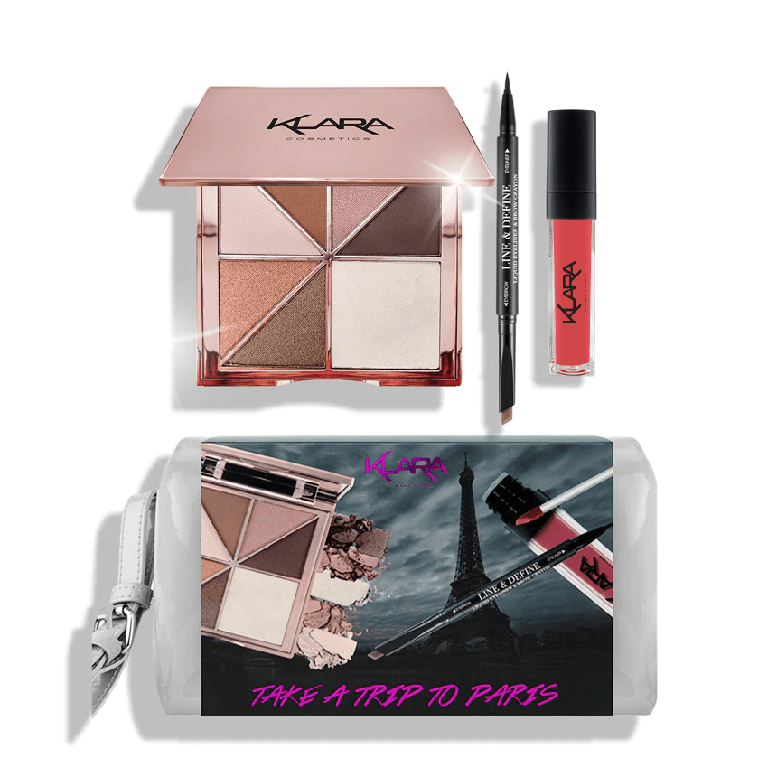 Take A Trip To London, Eyeshadow Highlighter Palette+ Kiss Proof Lipstick+ Eyebrow Eyeliner Pencil