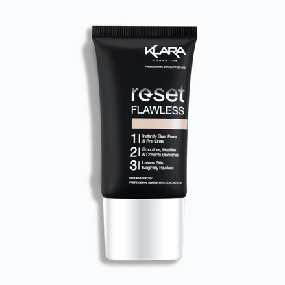 Reset Flawless | Blur Pore and Fine Lines Moisturiser Primer Foundation - Klara Cosmetics