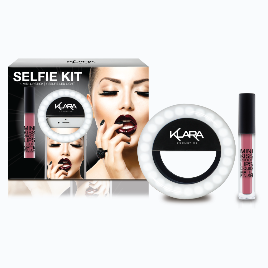 Selfie Light and Lipstick Kit - Klara Cosmetics