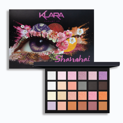 24 Eyeshadow Palette - Shanghai - Klara Cosmetics