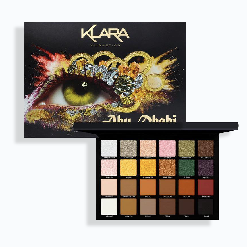 24 Eyeshadow Palette - Abu Dhabi - Klara Cosmetics
