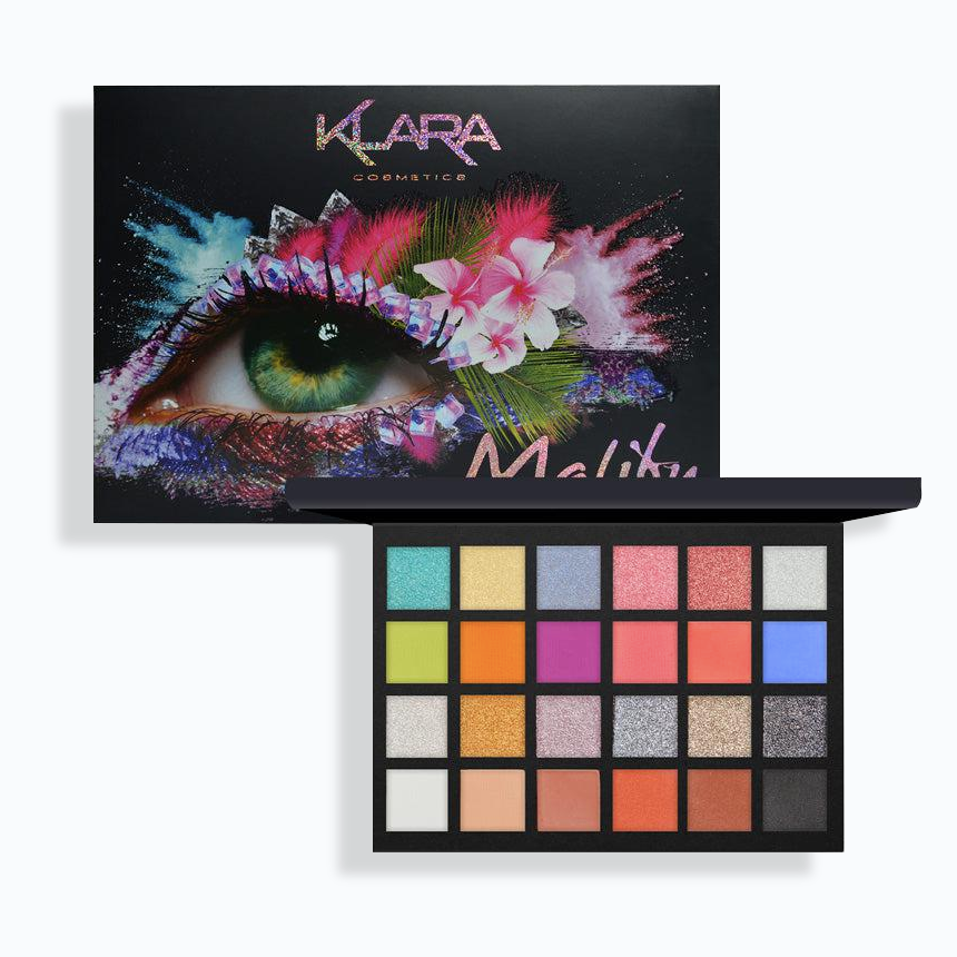 24 Shades Eyeshadow Palette - Malibu - Klara Cosmetics