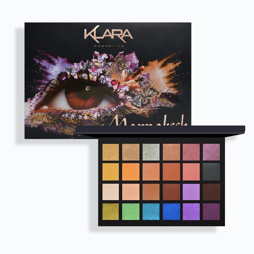 24 Shade Eyeshadow Palette - Marrakech - Klara Cosmetics